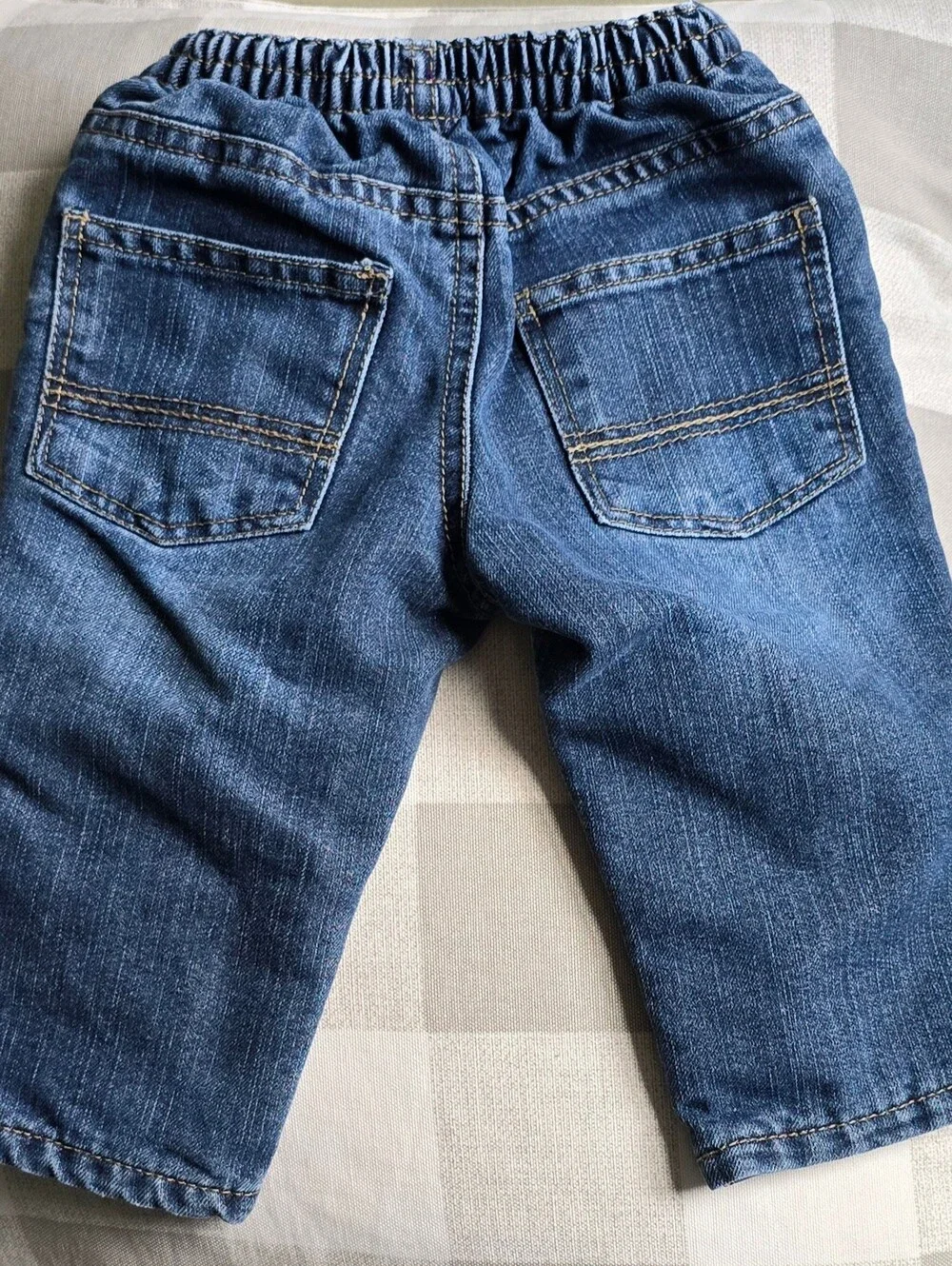 Thermal Unisex Baby Blue Jeans Children's Place Size 9-12 Months Gray